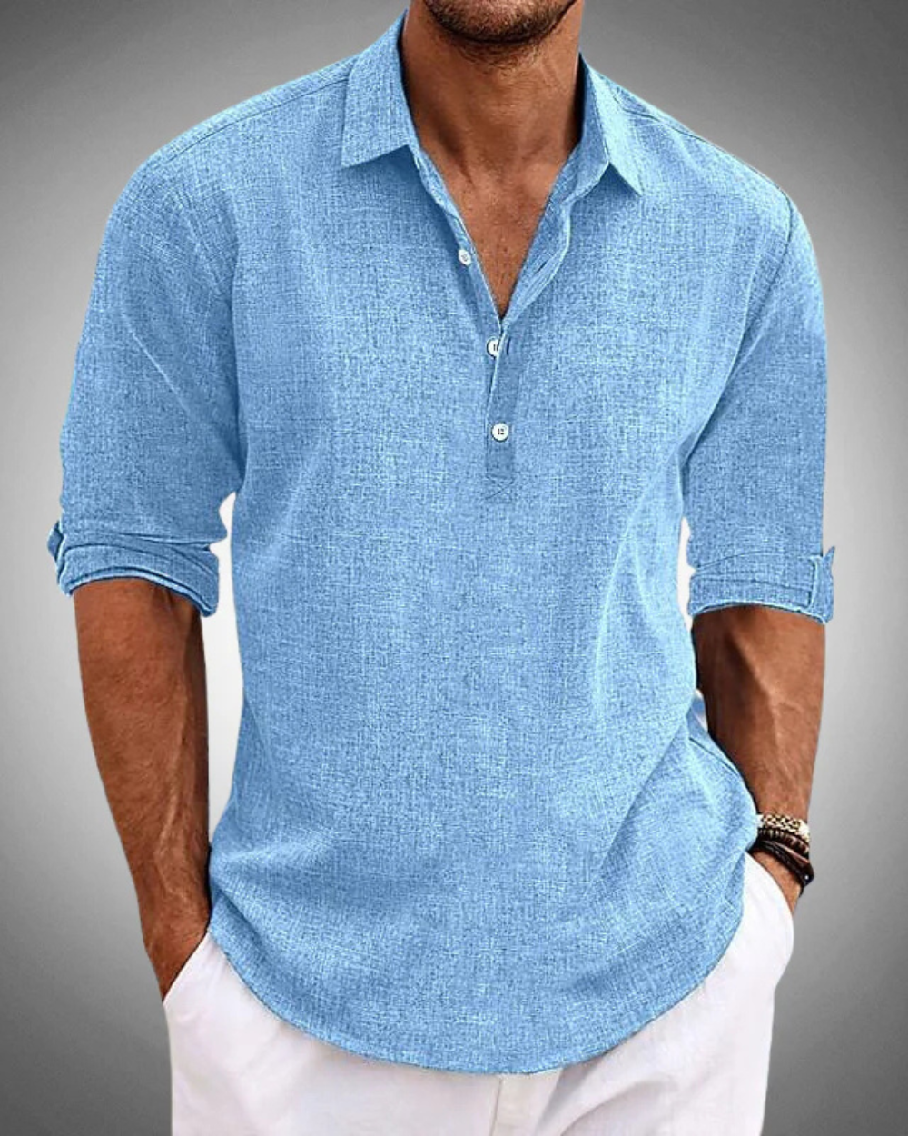 Camisa clássica de algodão Sabbio