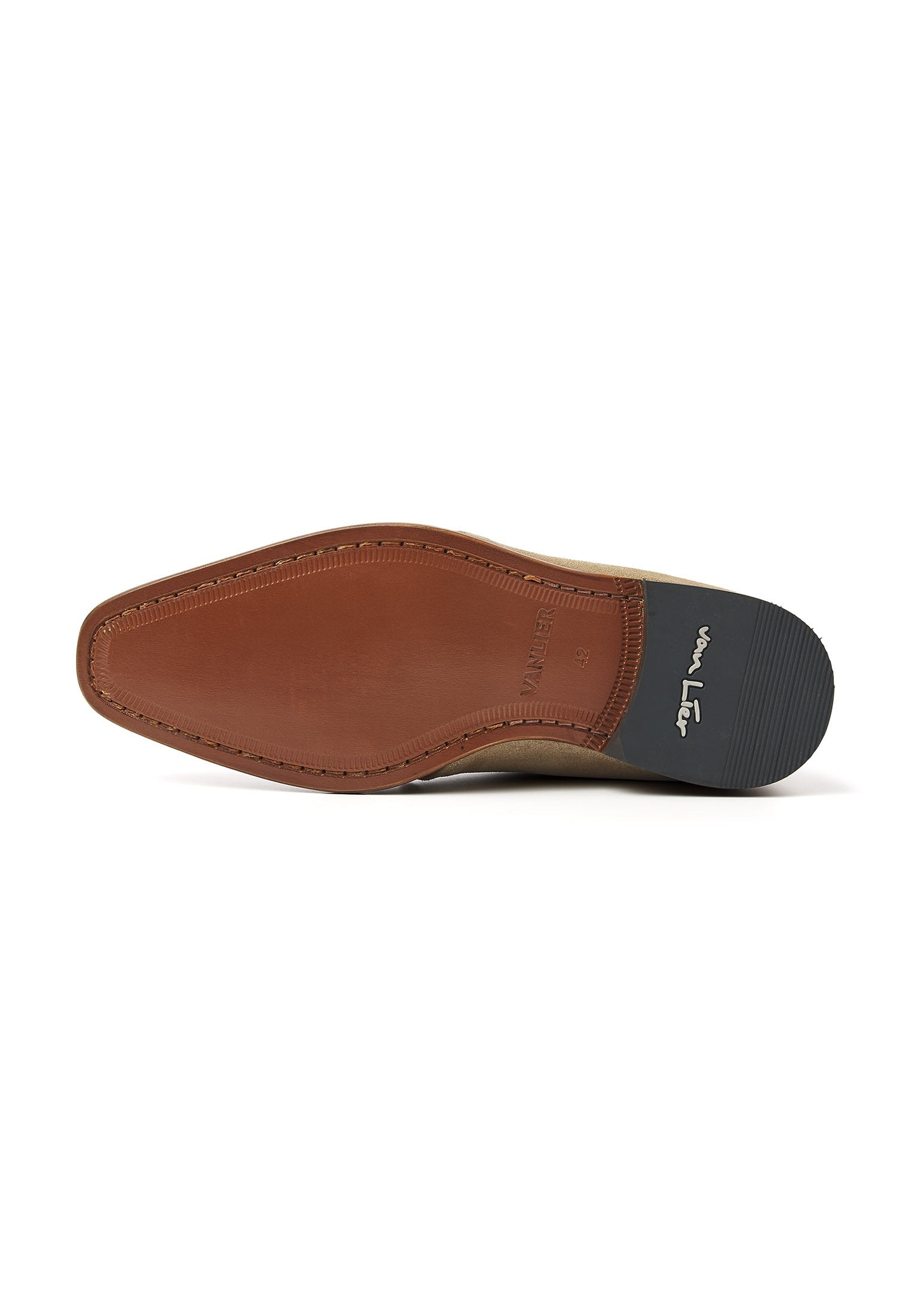 Taupe suède Rhodes halfhoge veterschoen