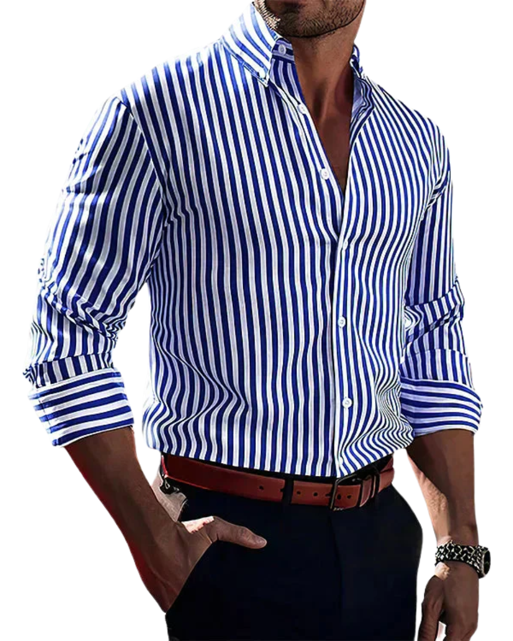Elegant gestreept overhemd