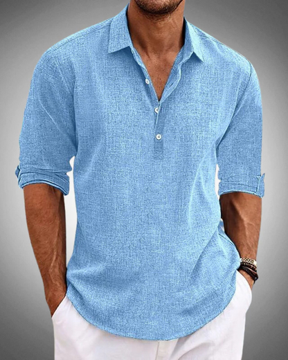 Camisa clássica de algodão Sabbio