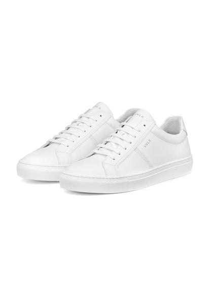 Wit gladleren Novara sneaker