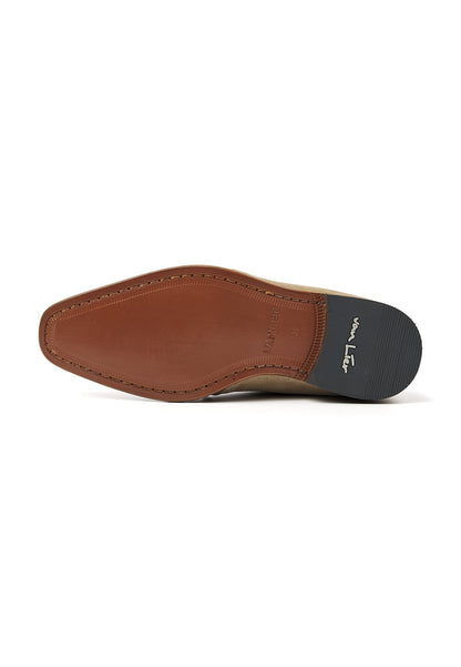 Taupe suède Rhodes halfhoge veterschoen