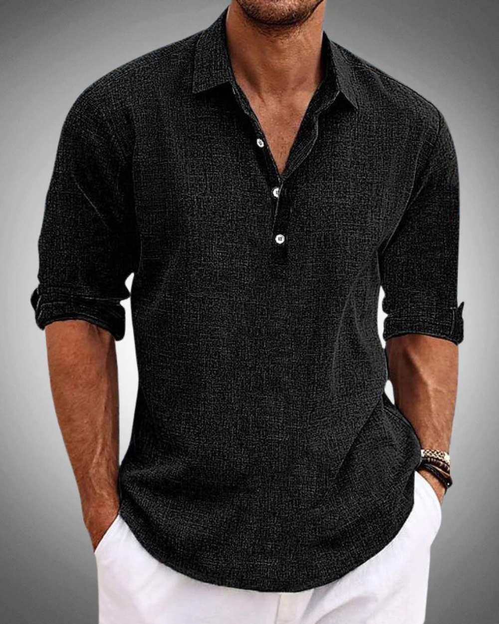 Camisa clássica de algodão Sabbio